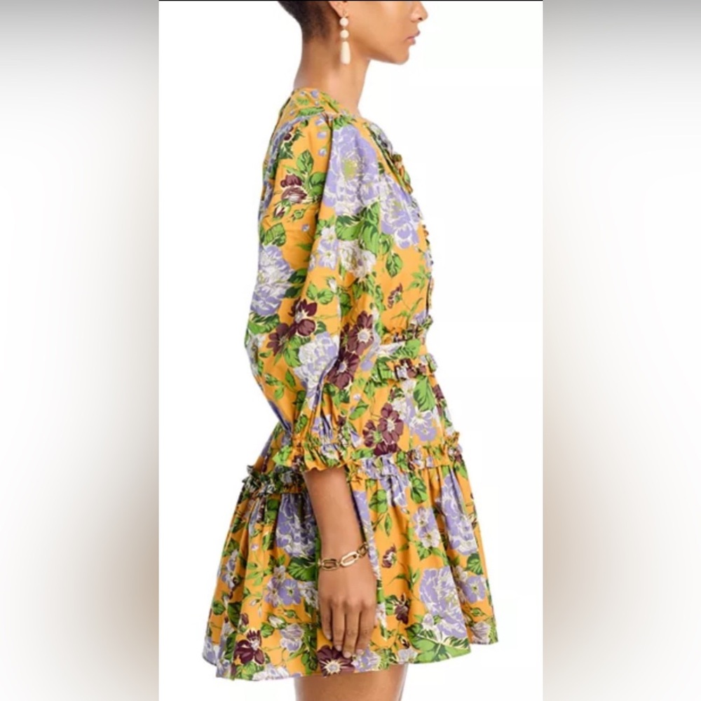 Farm Rio Capri Floral Button Front Fit & Flare Mini Dress size S